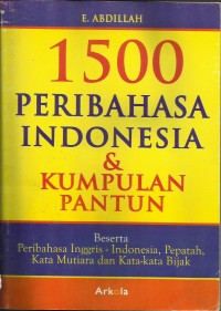 Image of 1500 Peribahasa Indonesia dan Kumpulan Pantun