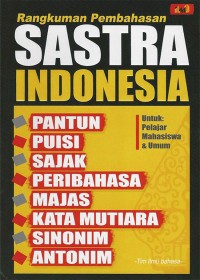 Image of Rangkuman Pembahasan Sastra Indonesia